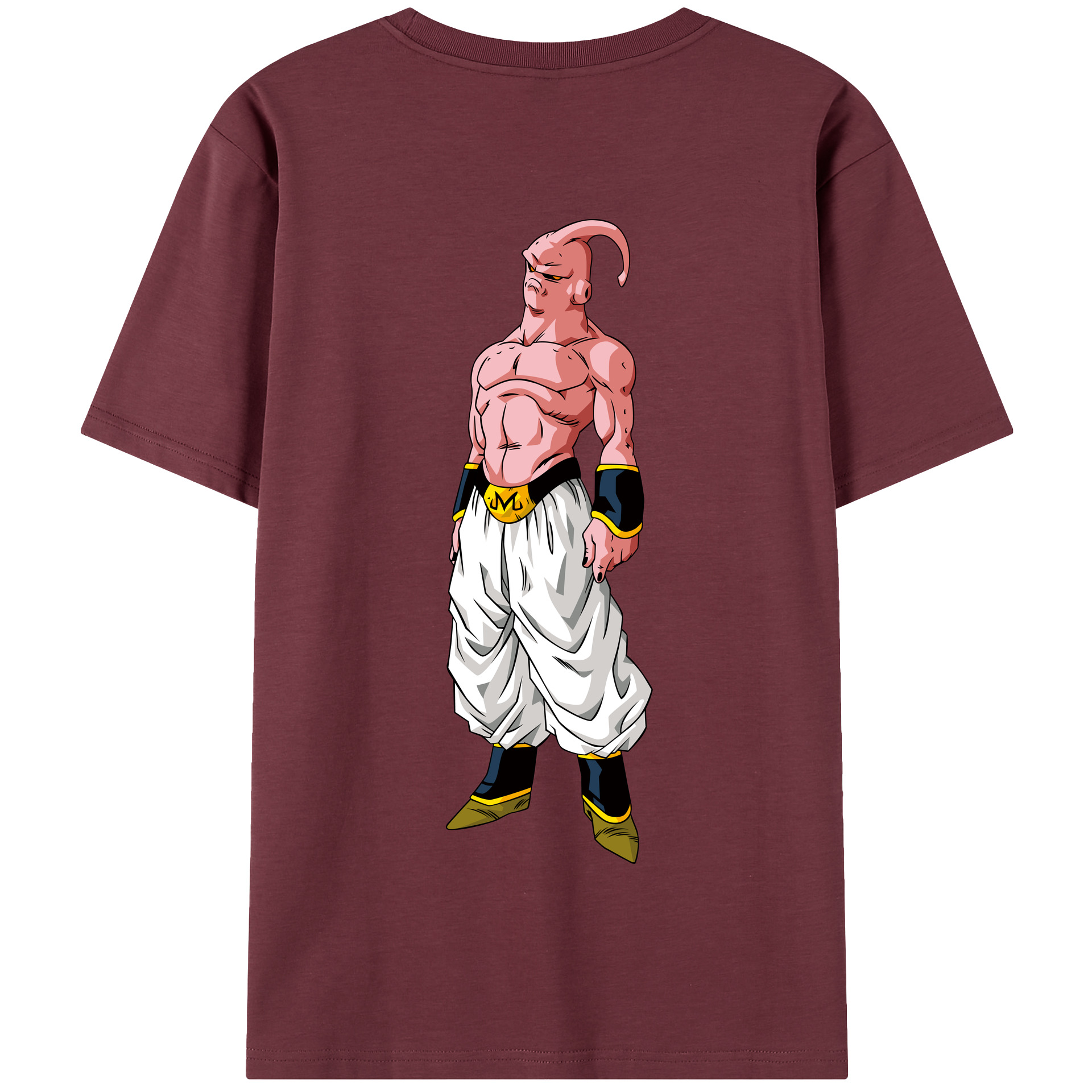 （画像用） ドラゴンボール 魔人ブウ DRAGON BALL Majin Buu 綿100％半袖Tシャツ（背面プリント）